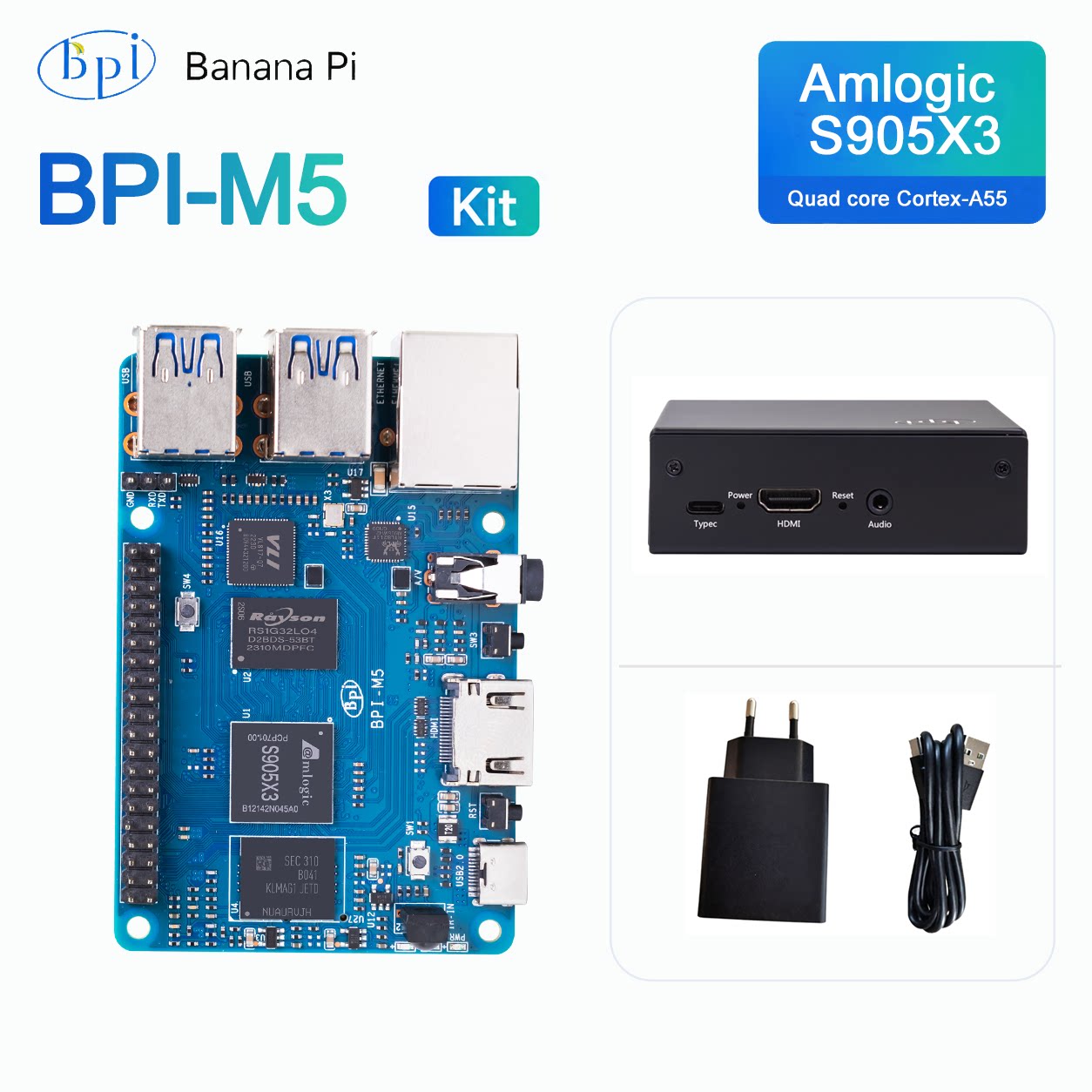 Banana Pi Bpi-M5 - Carte de développement Banana Pi BPI-M5,