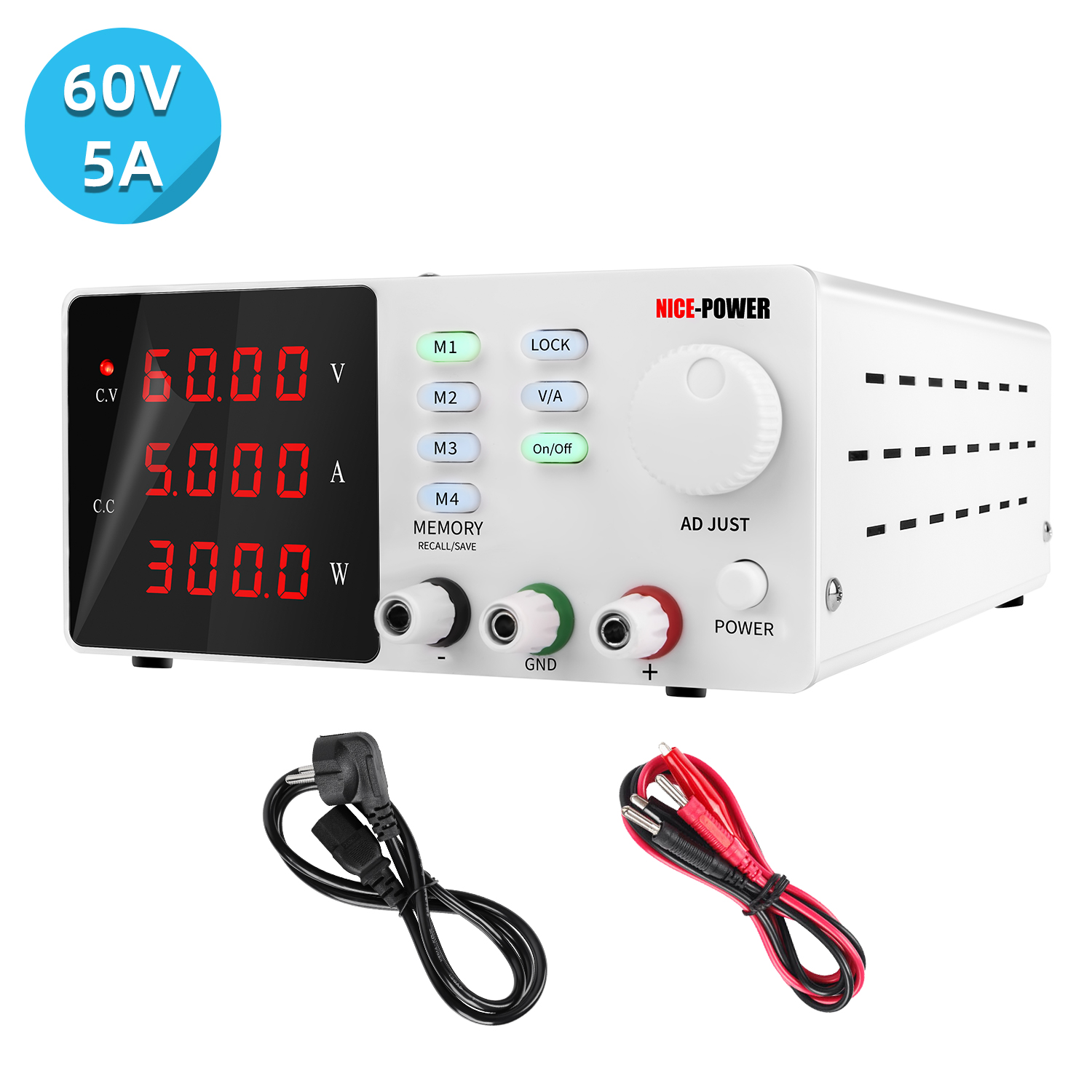 Programmable Dc Power Supply 60V 5A - Nouveau Design belle puissance Spps-S605 60V