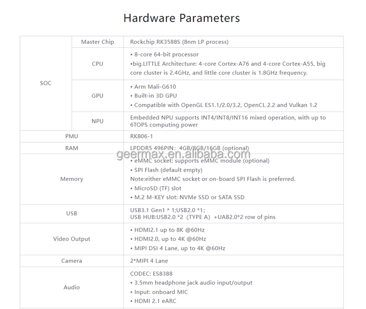 Orange Pi 5 Pro 4GB 8GB 16GB R - Orange Pi 5 Plus 16Gb avis et prix